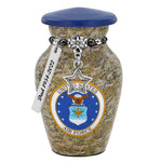 US Air Force Camouflage Mini Urn - Love Charms® Option