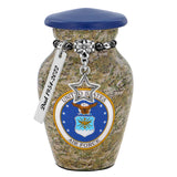 US Air Force Camouflage Mini Urn - Love Charms® Option