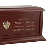 US Air Force Eagle Cremation Urn - Adult Wood Urn