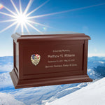 US Air Force Eagle Cremation Urn - Adult Wood Urn
