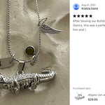 Alligator Jewelry Ash Urn - Love Charms™ Option