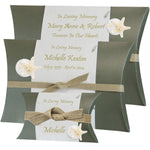 Sea Shell Starfish Fern Peaceful Pillow® Water Burial Cremation Urn - Biodegradable Water Burial At Sea Urn