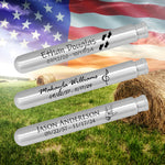 Memorial Scattering Ashes Tube - Heavy Duty Aluminum - Engraving Option