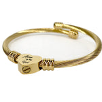 Always In My Heart Gold Bangle Bracelet Urn