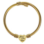 Always In My Heart Gold Bangle Bracelet Urn