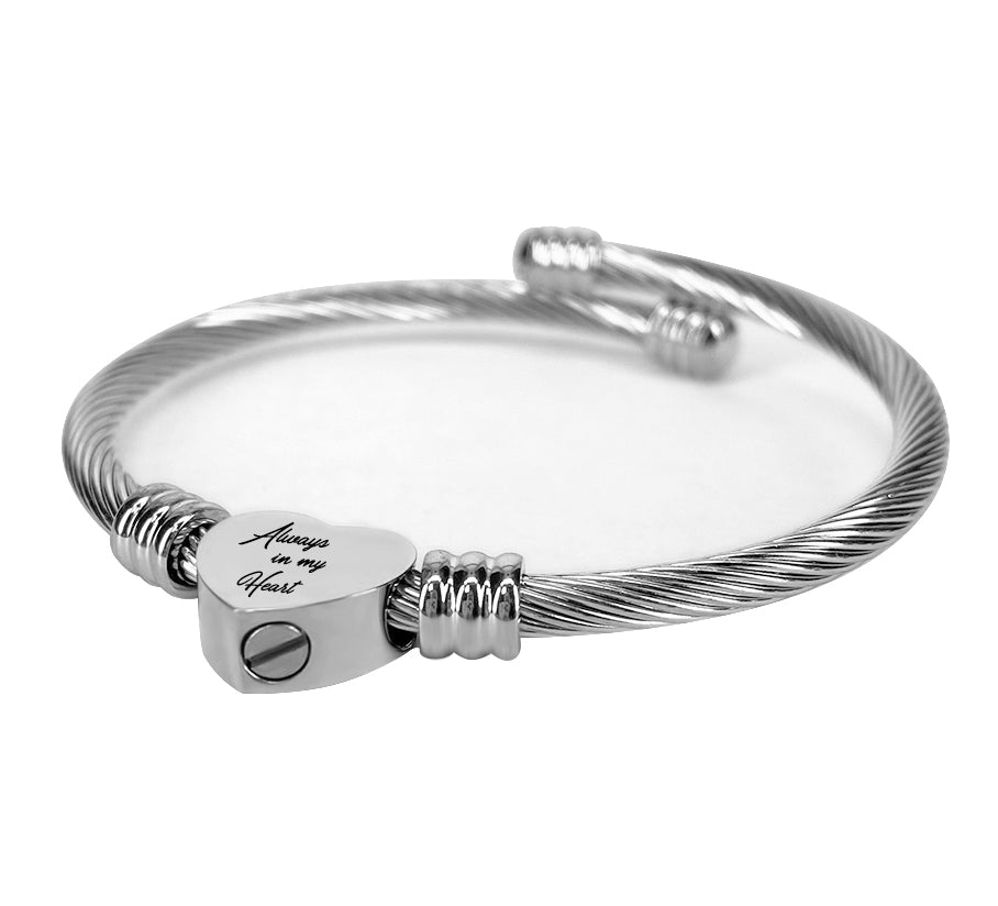 Always In My Heart Bangle Bracelet Urn
