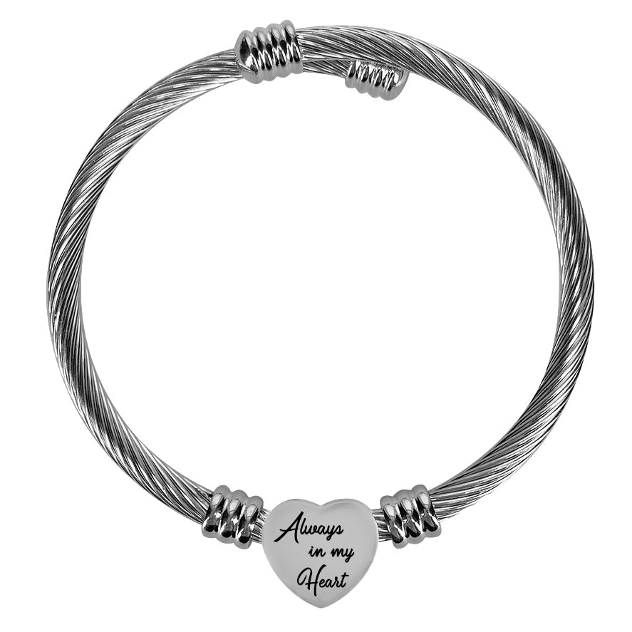 Always In My Heart Bangle Bracelet Urn