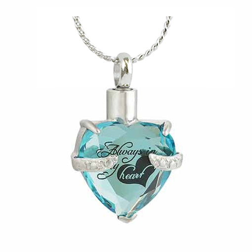 Always Aqua Crystal Ash Urn