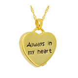 Always In My Heart Printed Gold Ash Urn