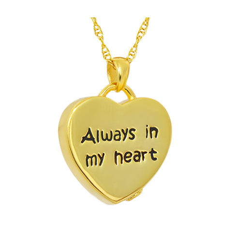 Always In My Heart Printed Gold Ash Urn