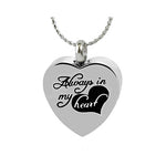 Always In My Heart Cremation Urn - Love Charm Option