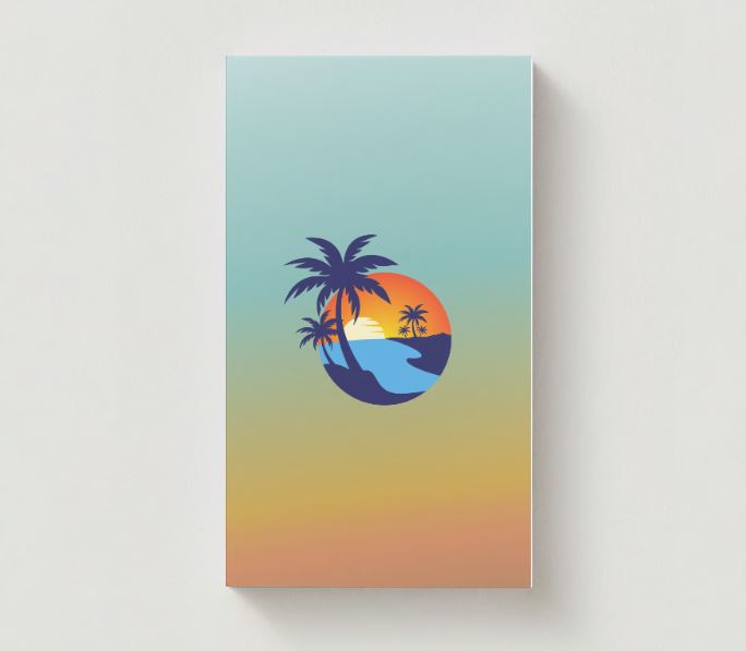 Always In Our Hearts Beach Memorial Cards - Funeral  Cards - Celebration of Life Cards