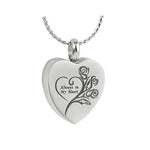 Always In My Heart Rose Pendant Urn - Love Charm Option