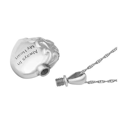 Always In My Heart Stainless Ash Urn