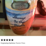 Always In Our Hearts Beach Medium or Adult Urn - Tribute Wreath™ - Pro Personalization - Burial Vault Option