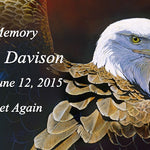 American Bald Eagle Keychain Urn
