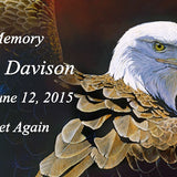American Bald Eagle Keychain Urn