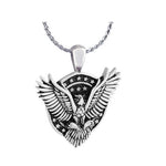 American Eagle Ash Pendant Urn - Love Charms Option
