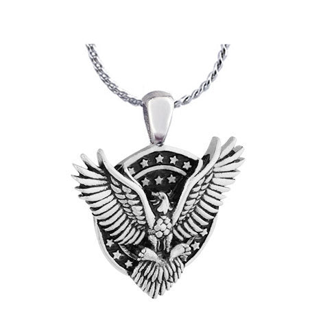 American Eagle Ash Pendant Urn - Love Charms Option