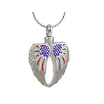 American Wings Ash Pendant Urn - Love Charms Option