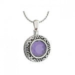 Amethyst Crystal Stainless Ash Urn - Love Charms Option