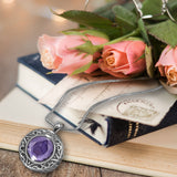 Amethyst Crystal Stainless Ash Urn - Love Charms® Option