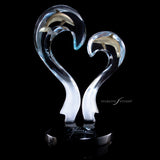Amore Dolphin Lucite Art Cremation Urn