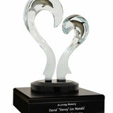 Amore Dolphin Lucite Art Cremation Urn