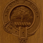 Family Badge Wood Urn 