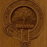 Family Badge Wood Urn 