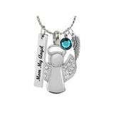 Angel Ash Pendant Urn - Love Charms Option
