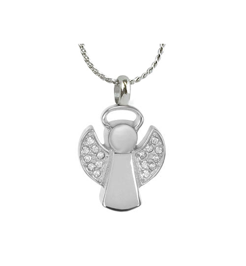 Angel Ash Pendant Urn - Love Charms Option
