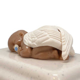 Infant Angel With Pacifier Brown Baby Urn - Boy, Girl Or Unknown Sex
