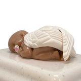 Infant Angel With Pacifier Brown Baby Urn - Boy, Girl Or Unknown Sex