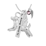 Halo Angel Dog Ash Jewelry Urn - Love Charms™ Option