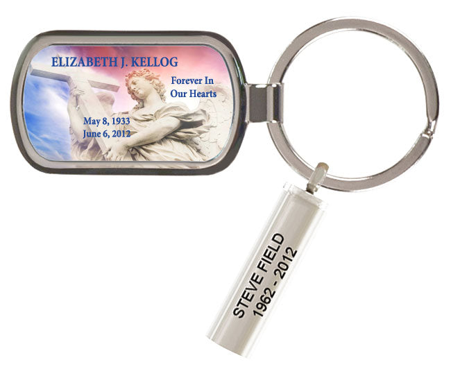 Custom Made Angel of Passage Keychain Keepsake