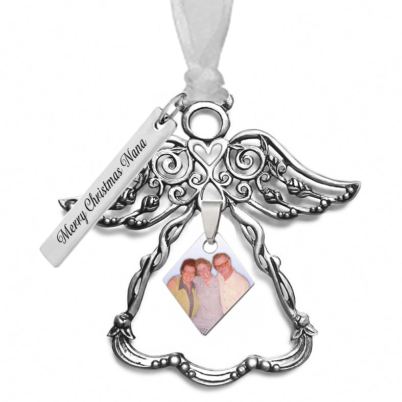 Angel Ornament Diamond Photo - Love Charms® Option