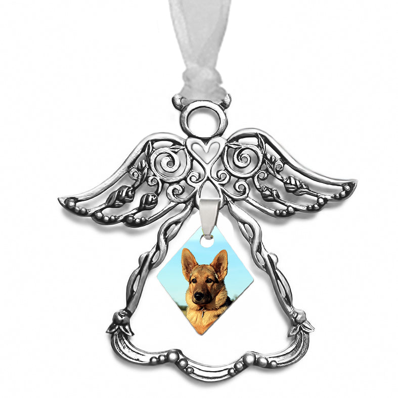 Angel Ornament Diamond Photo - Love Charms® Option