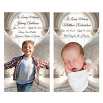 Angel Wings Photo Cremation Urn Candle Included Adult Urn