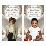 Angel Wings Photo Cremation Urn Candle Included Adult Urn