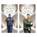 Angel Wings Photo Cremation Urn Candle Included Adult Urn