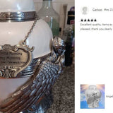 Heart Medallion Urn Name Plate - Birth & Passing Stone Option