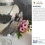 Wings of an Angel White Adult Urn - Pro Laser Engraving - Burial Vault Option