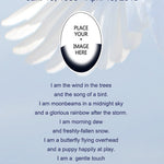 Angel Wing Poem and Picture Urn