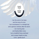 Angel Wing Poem and Picture Urn
