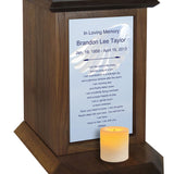 Angel Wing Poem Candle Urn
