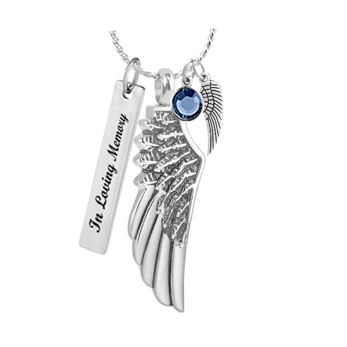 Angel Wing Ash Pendant Urn