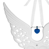 Angel Wings Blue Heart Urn Ornament