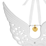 Angel Wings Gold Heart Urn Ornament