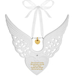 Angel Wings Gold Heart Urn Ornament